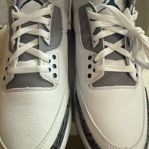 Jordan White and Gray Sneakers